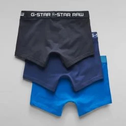 G-Star Underwear - Classic Trunk 3-Pack - Blue Shades - D05095 Shop All