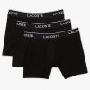 Shop All Lacoste Underwear - Casual Stretch Briefs 3-Pack - Black - 6H3420
