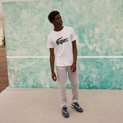 Shop All Lacoste T-Shirt - Print Crocodile - White-001 - TH6907 5 Shop All Lacoste T-Shirt - Print Crocodile - White-001 - TH6907
