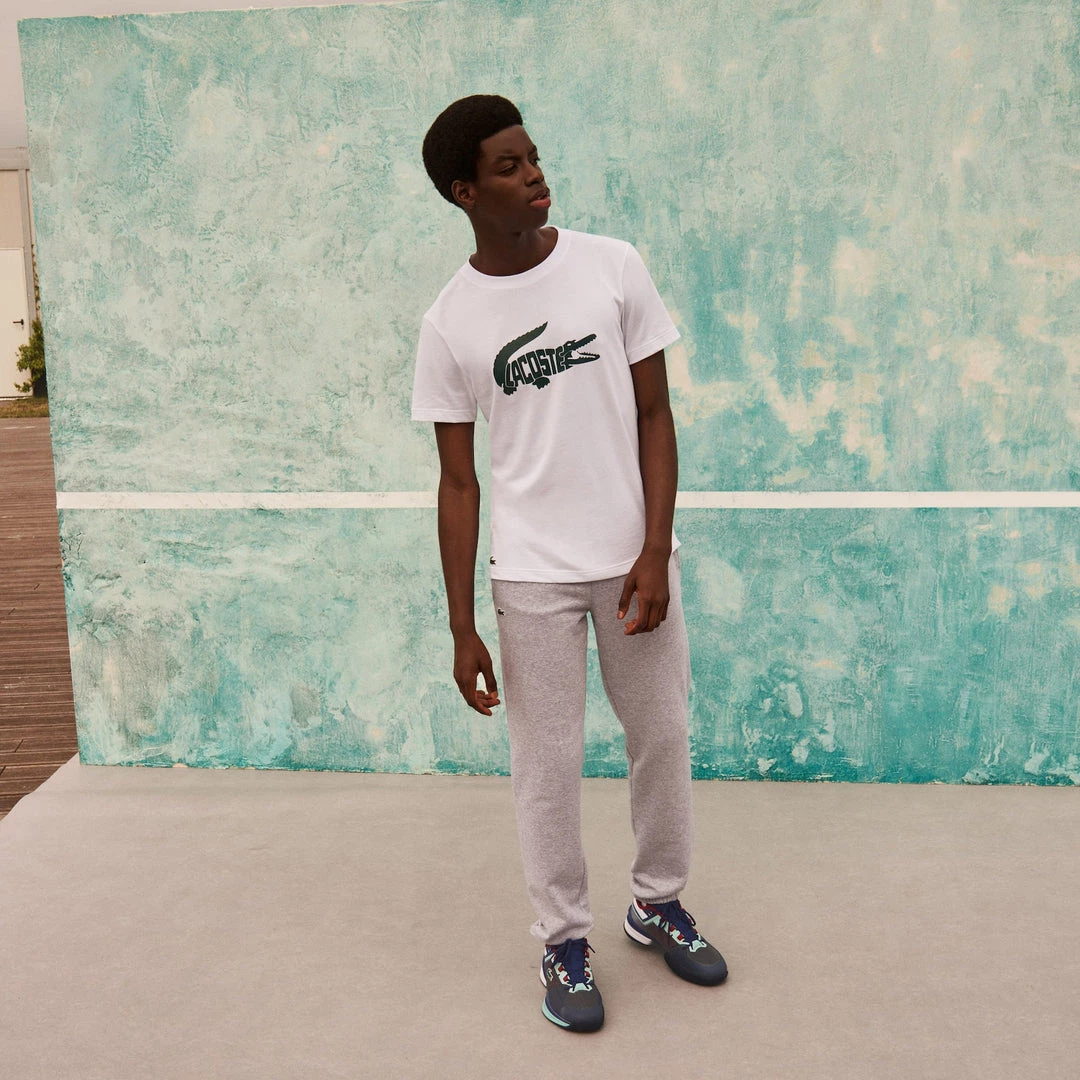 Shop All Lacoste T-Shirt - Print Crocodile - White-001 - TH6907 3 Shop All Lacoste T-Shirt - Print Crocodile - White-001 - TH6907
