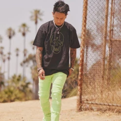 Shop All Valabasas Jeans - Phoenix Stacked - Lime - VLBS1192