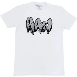 Rawyalty T-Shirt - Raw Drip Bling - White And Silver