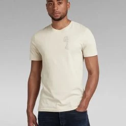 G-Star T-Shirt - Back Graphic - Cornish Tan - D20381