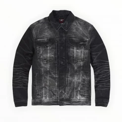 Kids Jordan Craig Jeans Jacket - Hamilton Trucker - Industrial Black - JJ300RK