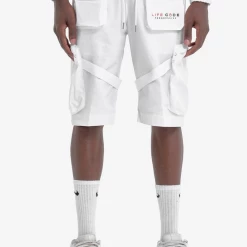 Life Code Shorts - Taslan Utility Cargo - White - 21P53