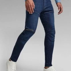 Shop All G-Star Jeans - 5620 3D Zip Knee Skinny - Worn In Ultramarine - D01252-C051-C236