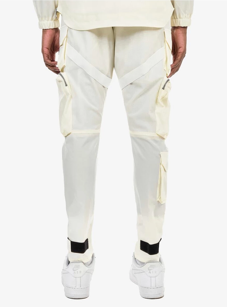 Shop All Life Code Track Pants - Utility Straps - Cream - 13P03 2 Shop All Life Code Track Pants - Utility Straps - Cream - 13P03