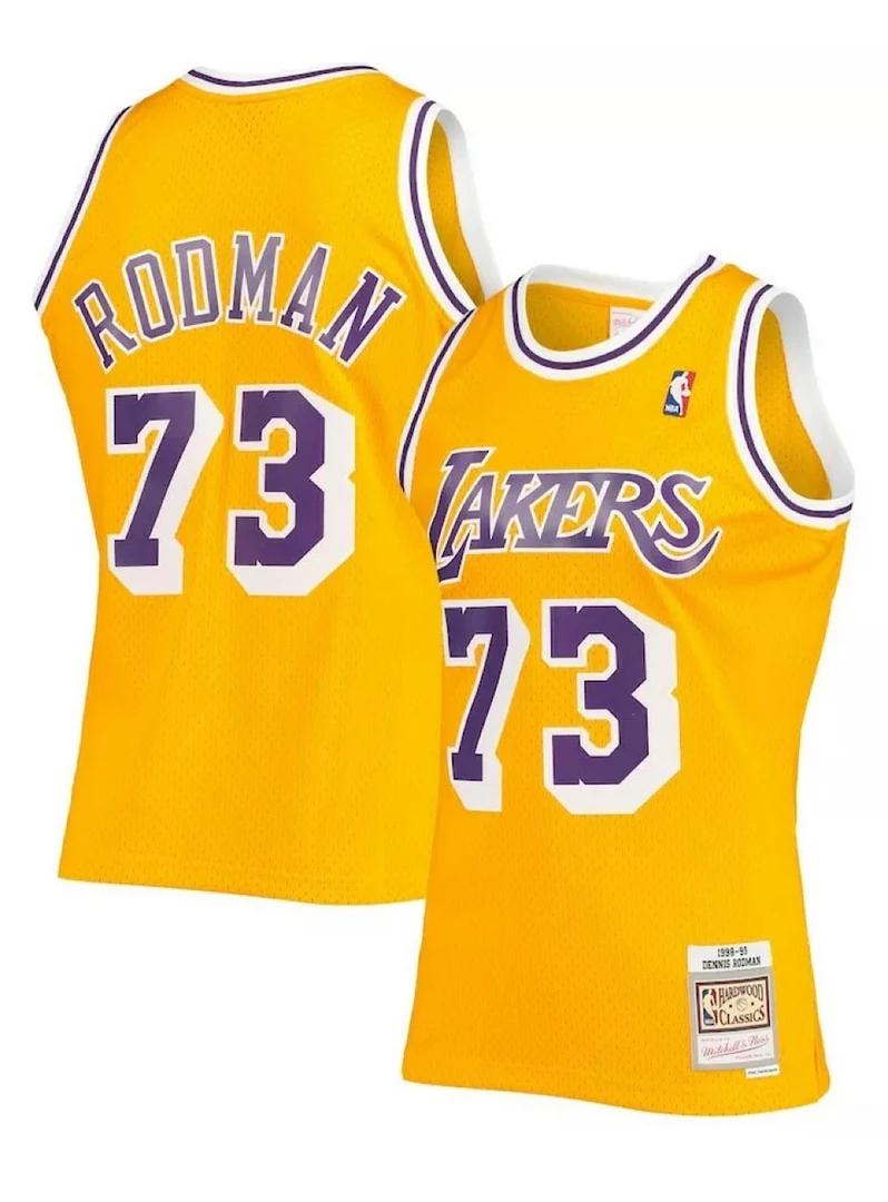 Shop All Mitchell & Ness Jersey - LA Lakers Rodman 73 - Yellow - SMJYCP20064 1 Shop All Mitchell & Ness Jersey - LA Lakers Rodman 73 - Yellow - SMJYCP20064