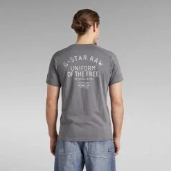 Shop All G-Star T-Shirt - Korpaz Logos - Granite - D21376 5 Shop All G-Star T-Shirt - Korpaz Logos - Granite - D21376