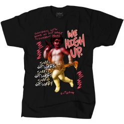 Outrank T-Shirt - We High Up - Black - QS479 Shop All