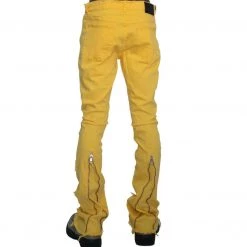 Majestik Jeans - Stacked Rips And Repair - Yellow - DL2242 Shop All