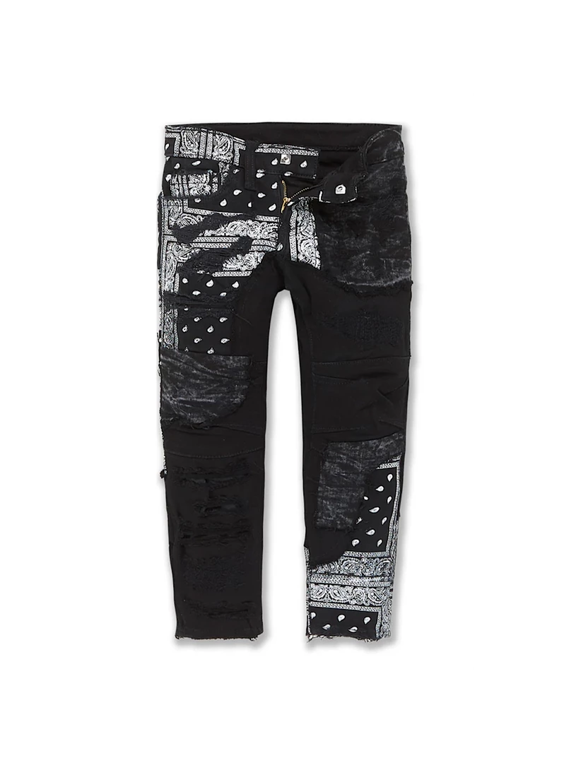 Jordan Craig Kids Jeans - Bandana - Noir - JR1028K Shop All 1 Jordan Craig Kids Jeans - Bandana - Noir - JR1028K Shop All