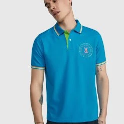 Shop All Psycho Bunny Polo - Ovington - Aegean Sea - B6K264P1PC