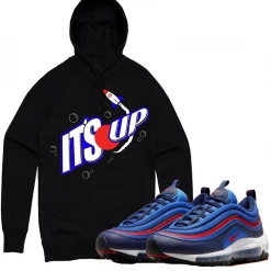 PG Apparel Hoodie - It's Up - Black And Blue Shop All