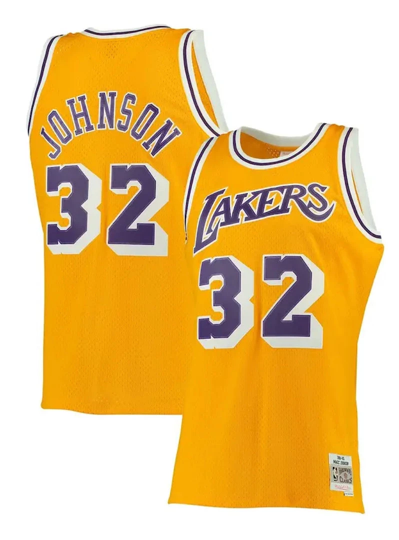 Shop All Mitchell & Ness Jersey - LA Lakers Johnson 32 - Yellow - SMJYGS18175 1 Shop All Mitchell & Ness Jersey - LA Lakers Johnson 32 - Yellow - SMJYGS18175