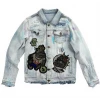 Shop All Majestik Denim Jacket - Stones And Patches - Ice Blue - DJ2131