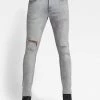 G-Star Jeans - Lancet Skinny - Vintage Ripped Oreon Grey - D17235-A634
