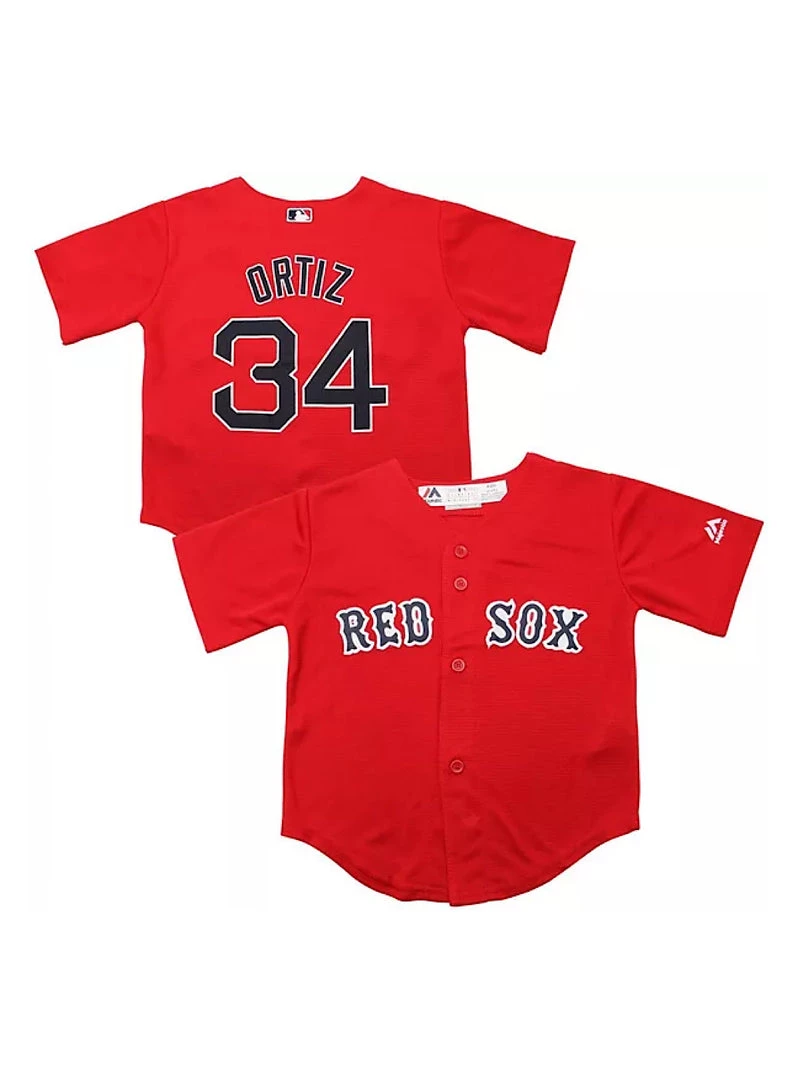 Kids Mitchell & Ness Jersey - BP MLB Red Sox Ortiz 34 - Red 1 Kids Mitchell & Ness Jersey - BP MLB Red Sox Ortiz 34 - Red