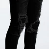 Shop All Embellish Jeans - Spencer Rip & Repair - Jet Black - EMBSPNCR-RR