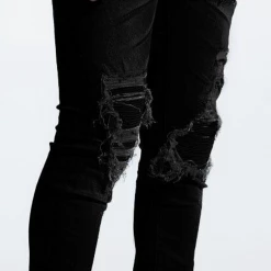 Shop All Embellish Jeans - Spencer Rip & Repair - Jet Black - EMBSPNCR-RR