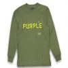 Purple-Brand Long Sleeve Shirt - Military Stencil Logo - P204 Shop All