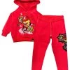 Majestik Kids Jogger Set - Money Bags - Red - KD2125 Shop All