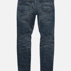 Purple-Brand Jeans - Frayed Blowouts - Mid Indigo - P001-MIFB222