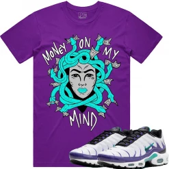 Shop All PG Apparel T-Shirt - Medusa - Purple And Teal