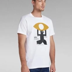 Shop All G-Star T-Shirt - Canoe Colorblock - White - D21204