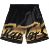 Shop All Mitchell & Ness Shorts - Big Face 4.0 Raptors - Black And Gold - PSHR1259
