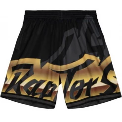 Shop All Mitchell & Ness Shorts - Big Face 4.0 Raptors - Black And Gold - PSHR1259