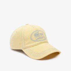 Shop All Lacoste Hat - Embroidered Logo - Yellow - RK9368