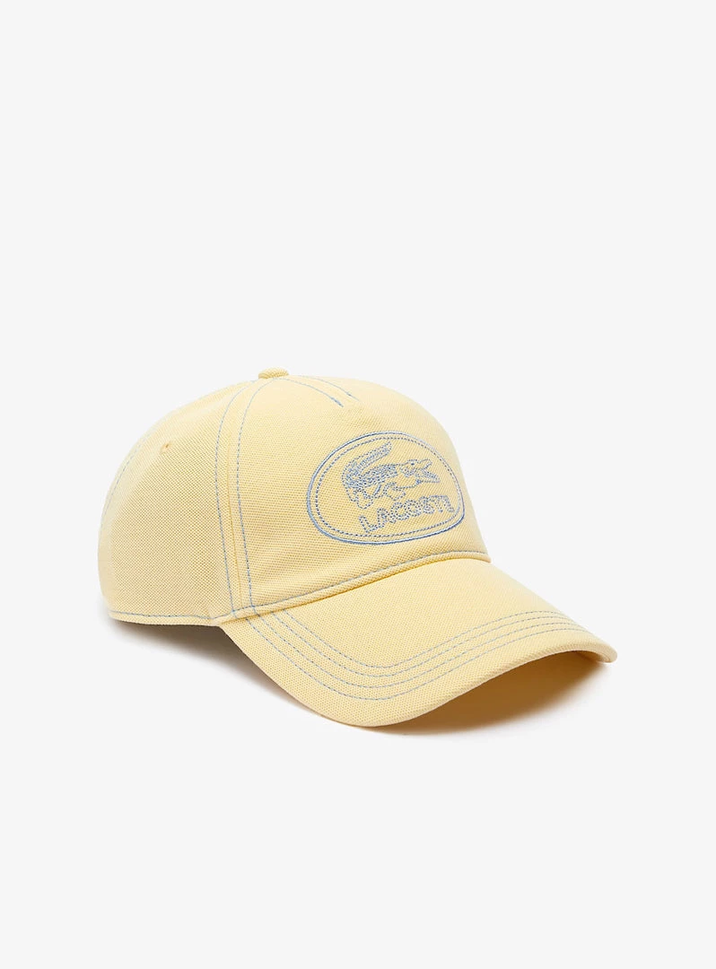 Shop All Lacoste Hat - Embroidered Logo - Yellow - RK9368 1 Shop All Lacoste Hat - Embroidered Logo - Yellow - RK9368
