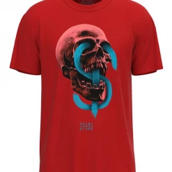 Point Blank T-Shirt - Dollar Skull - Red Shop All