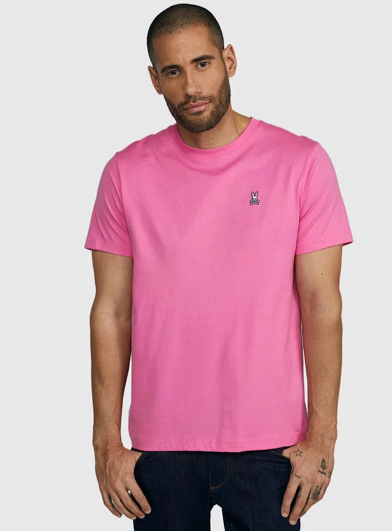 Shop All Psycho Bunny T-Shirt - Classic Crew Neck - Love Pink - SP22 - B6U014S1PC 1 Shop All Psycho Bunny T-Shirt - Classic Crew Neck - Love Pink - SP22 - B6U014S1PC