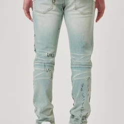 First Row Jeans - Graffiti - Light Sand Tint - FRD2211
