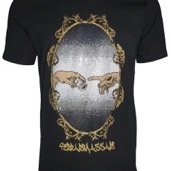 Ferrari Massari T-Shirt - Hustler Frame - Black And Gold