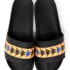Kappa Slides - 222 Banda Adam 15 - Black With Peach And Blue - 35161SW