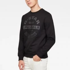 G-Star - Originals Logo GR Sweater - Dk Black - D16466
