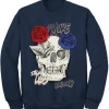 Shop All Outrank Sweatshirt - Do More Talk Less Crewneck Fleece - Navy - OR1927CF