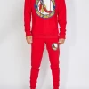 LOCKED & LOADED Shop All LNL Sweatsuit - LLS Rhinestone - Red - LLSSET104