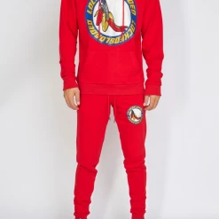 LOCKED & LOADED Shop All LNL Sweatsuit - LLS Rhinestone - Red - LLSSET104