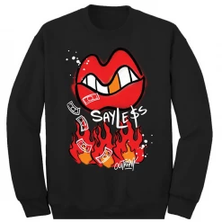 Shop All Outrank Sweater - Say Less - Black - QS309CF