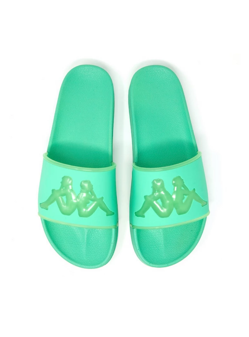 Kappa Slides - Authentic Aqua 1 - Green And White - 3118CBW 1 Kappa Slides - Authentic Aqua 1 - Green And White - 3118CBW