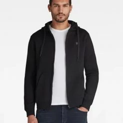 G-Star Hoodie - Premium Core Zip - Dk Black - D16122 Shop All