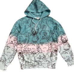 Elevenparis Hoodie - Skull - Larkspur Multi Ombre Aop - 22S1SW22 Shop All