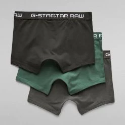 G-Star Underwear - Classic Trunk 3-Pack - Grey With Asfalt And Jungle - D05095 Shop All