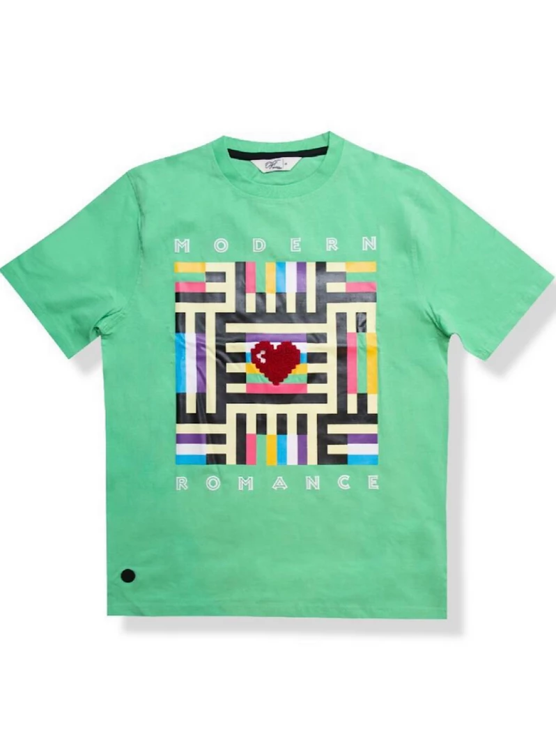 Original Fables T-Shirt - Modern Romance - Electric Mint - T245 1 Original Fables T-Shirt - Modern Romance - Electric Mint - T245