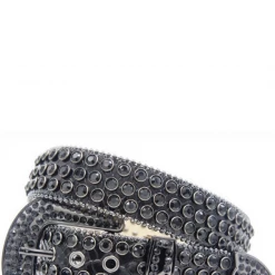 Karma Belt - Alligator - Black With Black Stones - Style 18 Shop All
