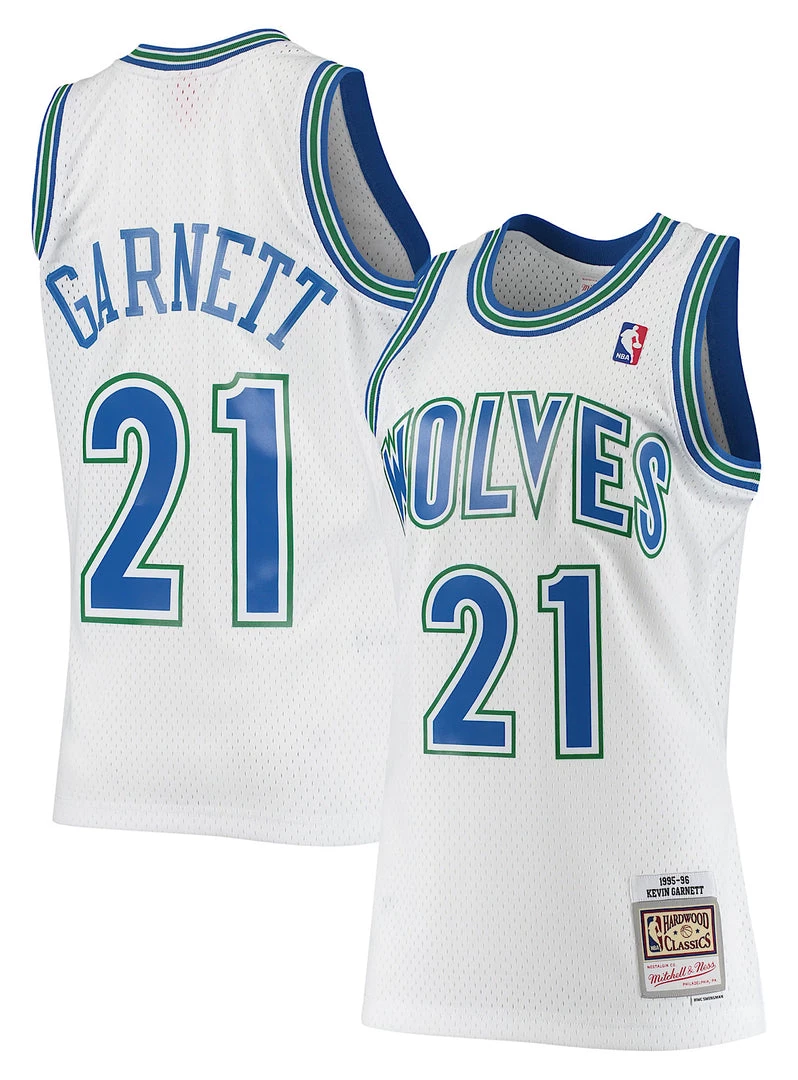 Mitchell & Ness Jersey - Minnesota Timberwolves Garnett 21 - White - SMJYSB19032 Shop All 1 Mitchell & Ness Jersey - Minnesota Timberwolves Garnett 21 - White - SMJYSB19032 Shop All